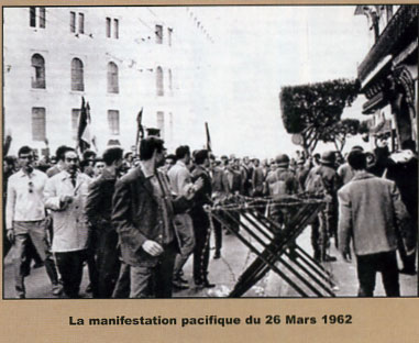 ALGER 26 mars 1962, massacre de la rue&nbsp;d&rsquo;ISLY